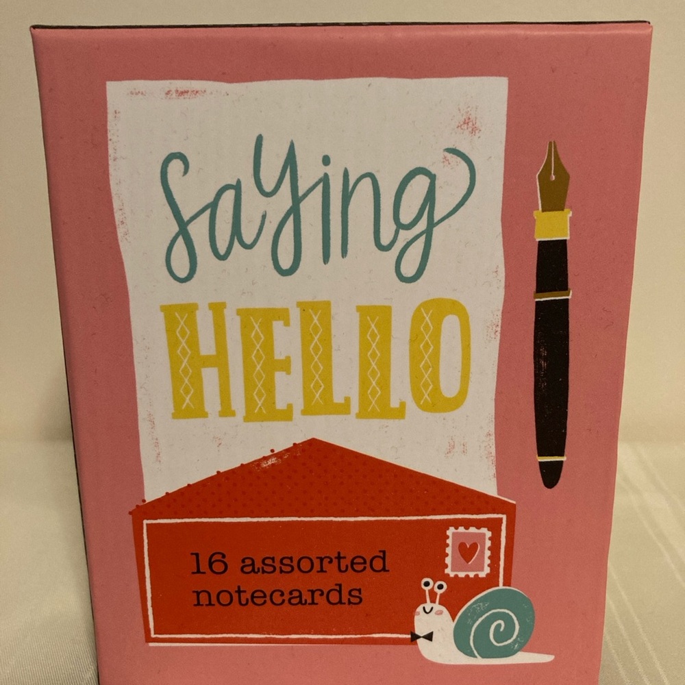 Saying Hello Assorted Notecards by Galison 16 Assorted Cards 17 Envelopes